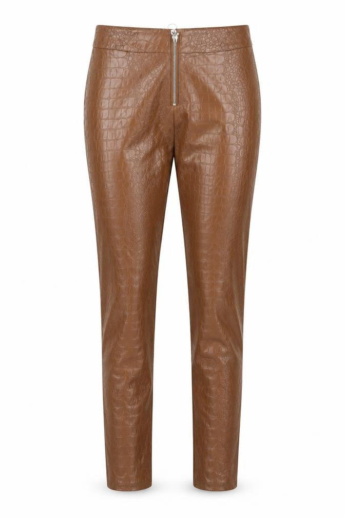 Womens UK Size M Preworn Regular Fit  Brown Trousers