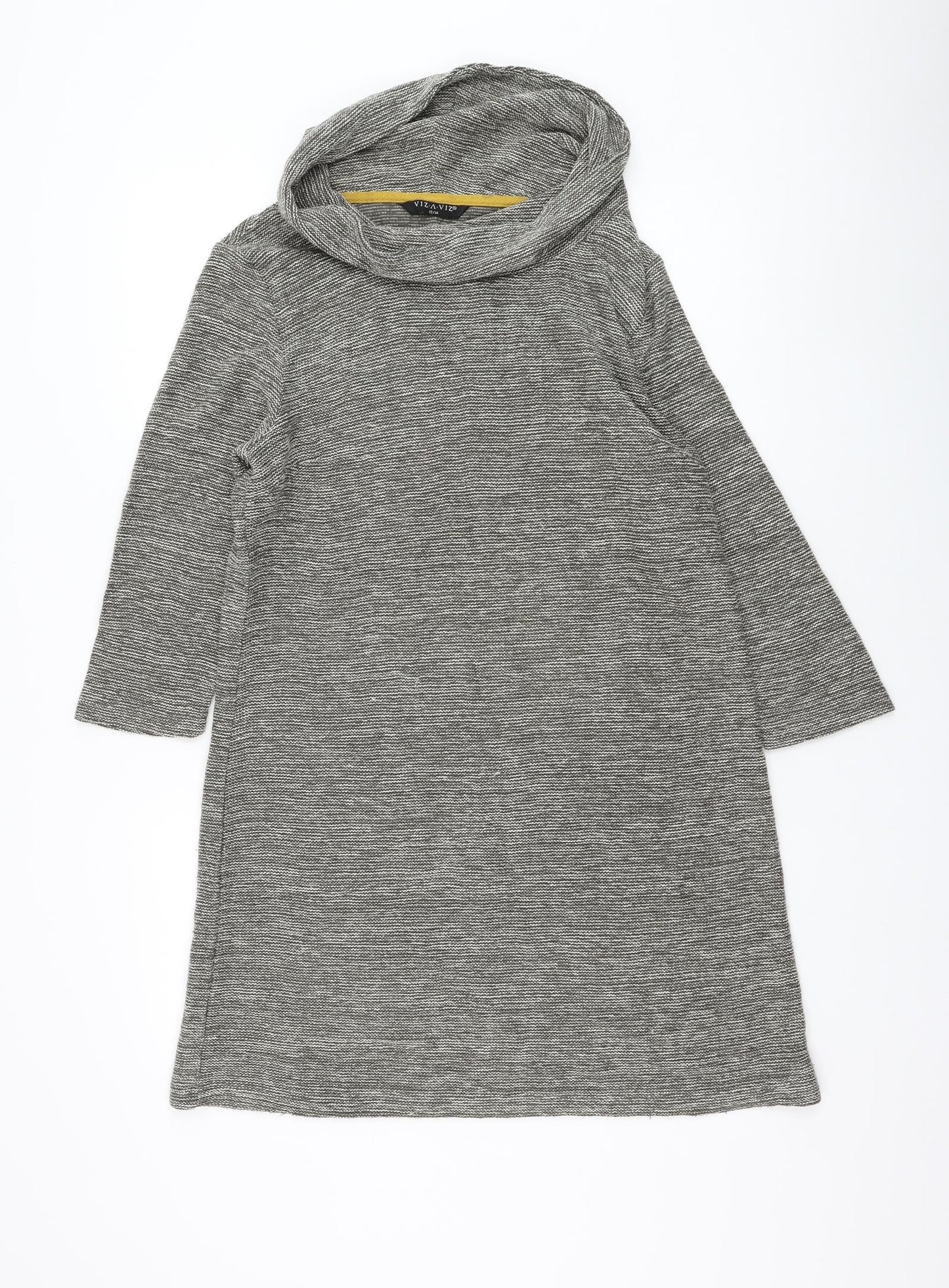 Womens UK Size 12 Viz A Viz Grey Pullover Jumper