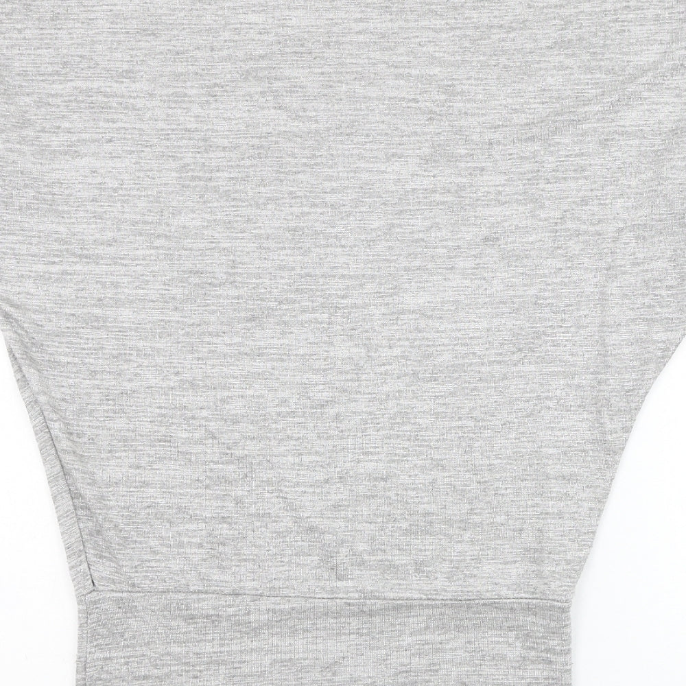 Me & Me Womens Grey Round Neck Viscose Pullover Jumper Size L