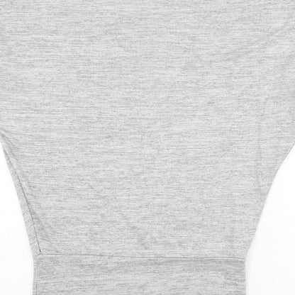 Me & Me Womens Grey Round Neck Viscose Pullover Jumper Size L