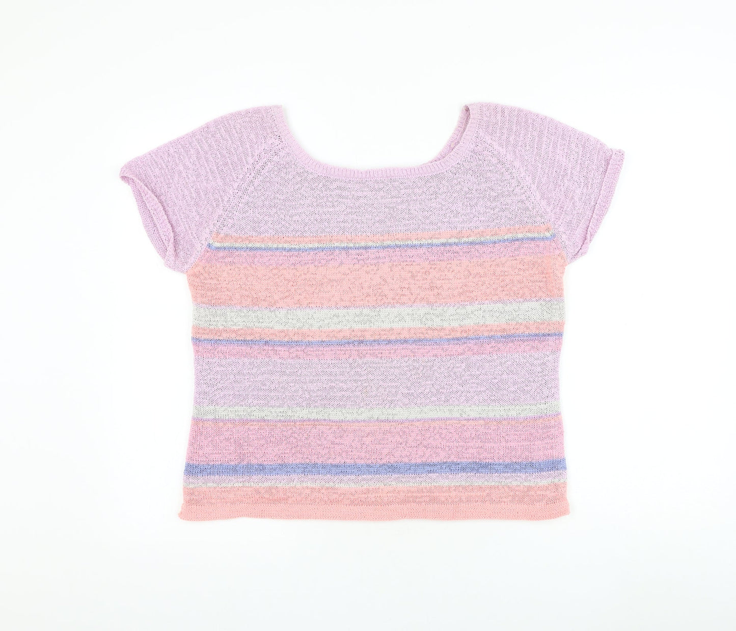 Womens UK Size M Preworn Purple Pullover Jumper