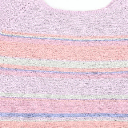 Womens UK Size M Preworn Purple Pullover Jumper