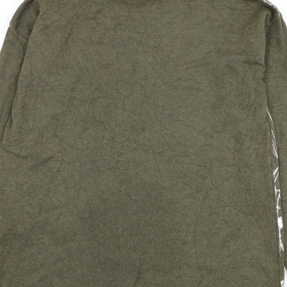 Womens UK Size M Preworn Green Pullover Jumper