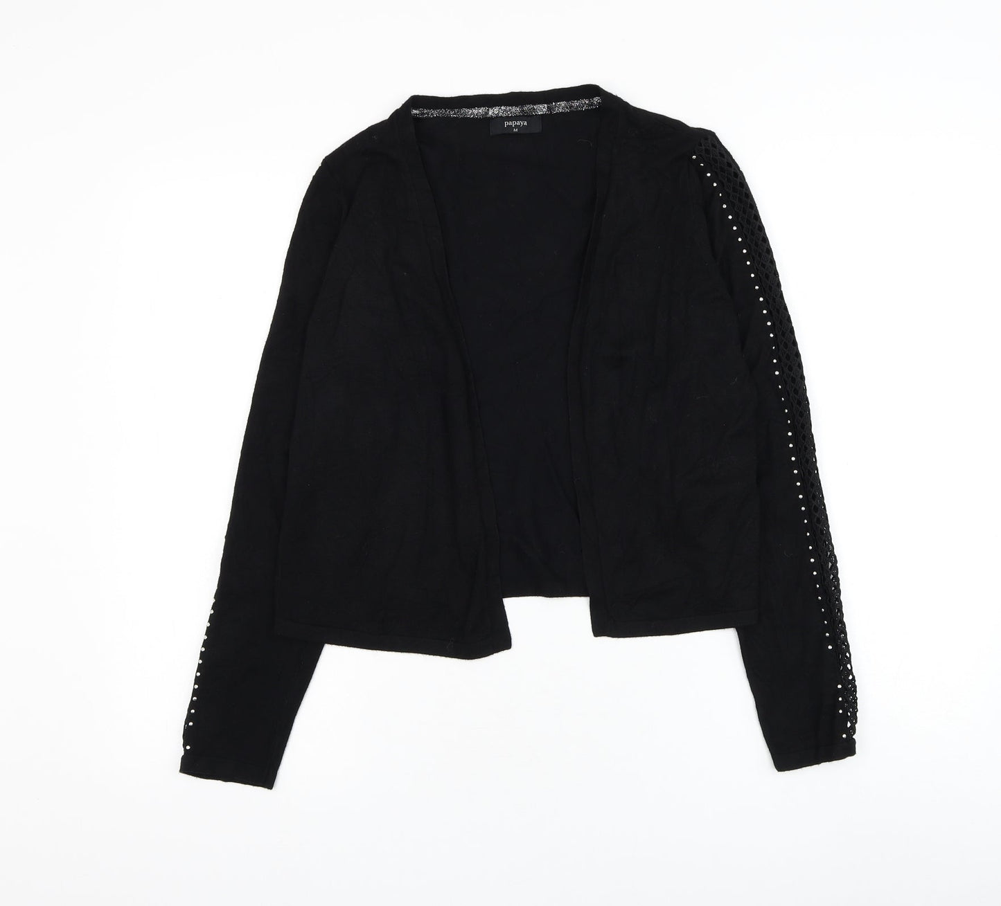 Womens UK Size M Matalan Black Cardigan Jumper