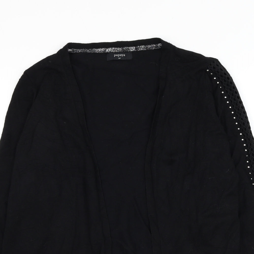 Womens UK Size M Matalan Black Cardigan Jumper