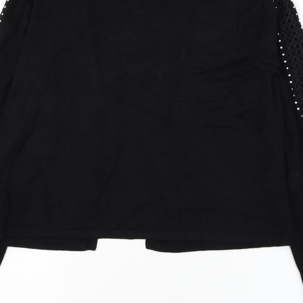 Womens UK Size M Matalan Black Cardigan Jumper