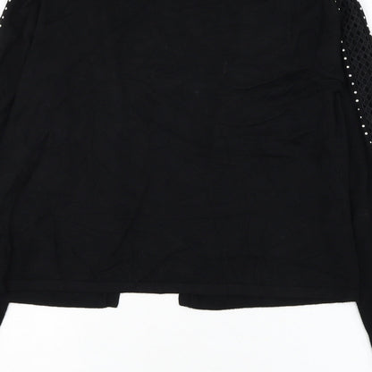 Womens UK Size M Matalan Black Cardigan Jumper