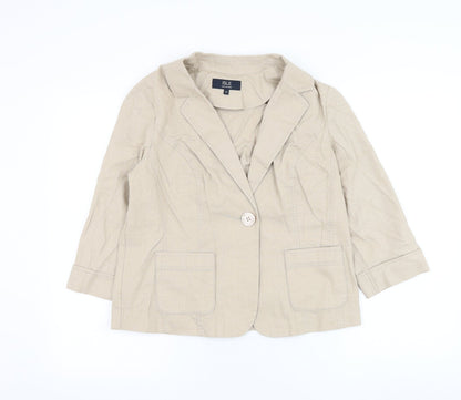Womens UK Size 12 EWM Beige Jacket