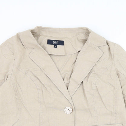 Womens UK Size 12 EWM Beige Jacket