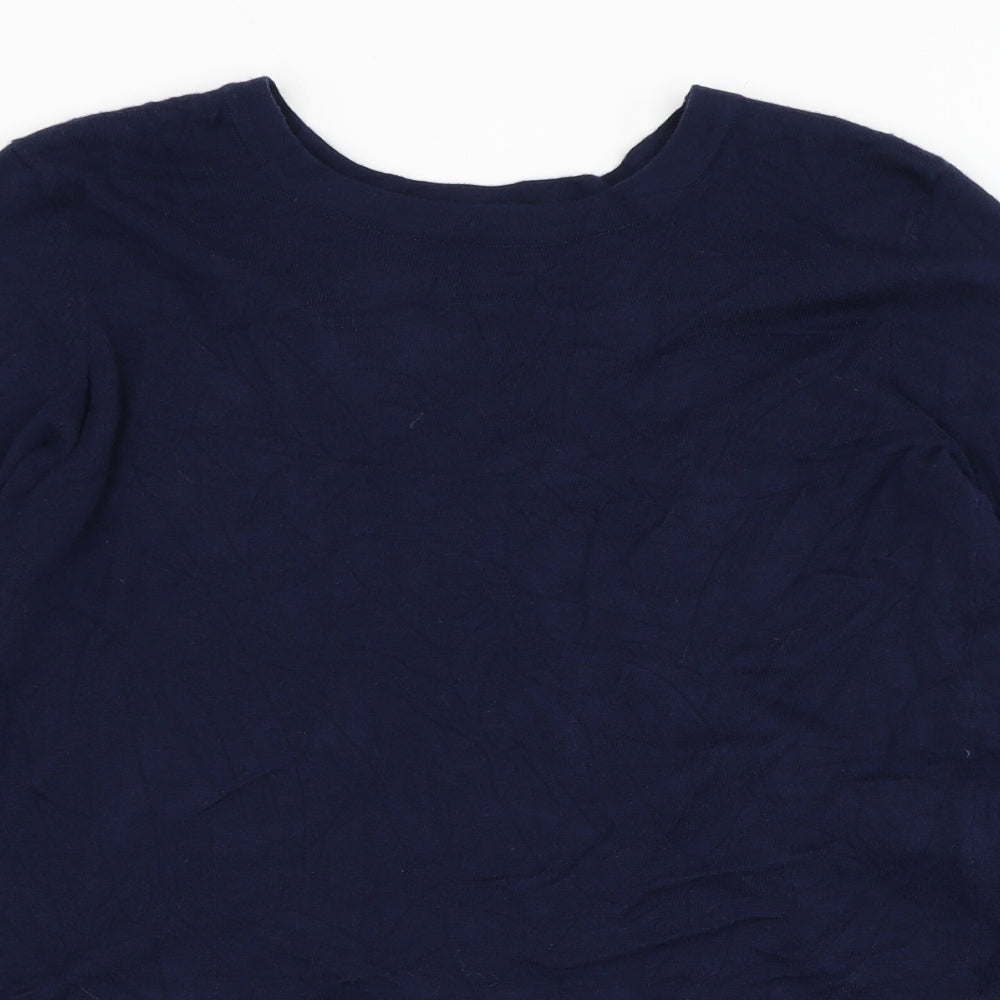 Womens UK Size M Preworn Blue Pullover Jumper
