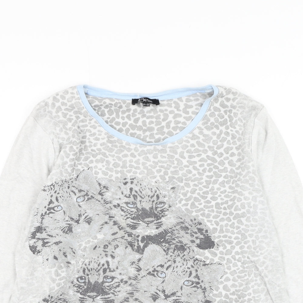 Womens UK Size 14 Emreco Grey Pullover Jumper
