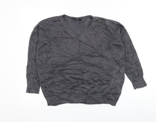 Womens UK Size M Wallis Grey Pullover Jumper