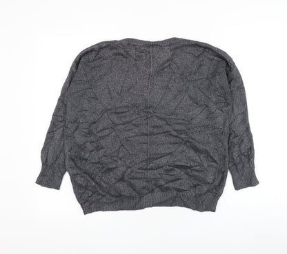 Womens UK Size M Wallis Grey Pullover Jumper
