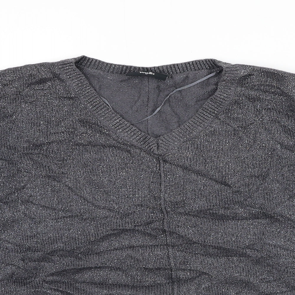Womens UK Size M Wallis Grey Pullover Jumper