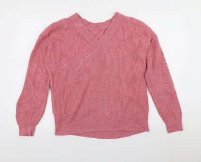 Womens UK Size M Marks and Spencer Pink Pullover Jumper