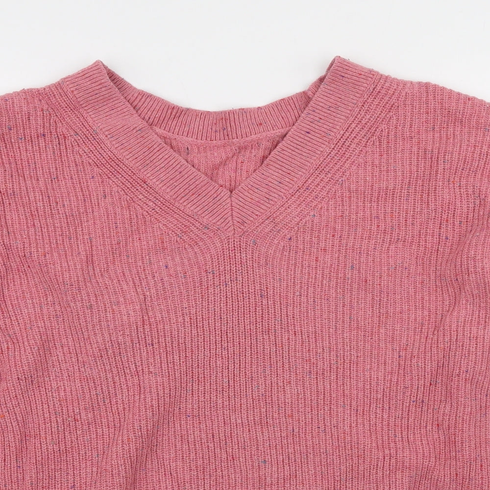 Womens UK Size M Marks and Spencer Pink Pullover Jumper