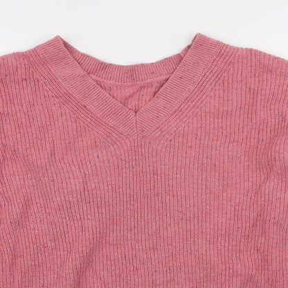 Womens UK Size M Marks and Spencer Pink Pullover Jumper