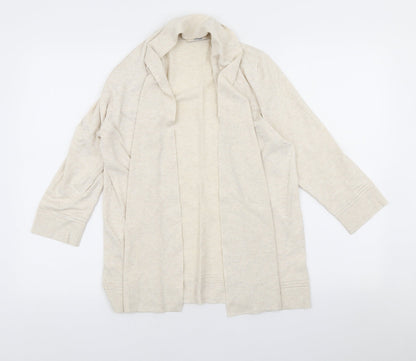 Womens UK Size 14 Marks and Spencer Beige Cardigan Jumper