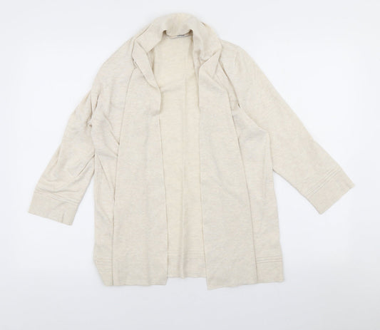 Womens UK Size 14 Marks and Spencer Beige Cardigan Jumper