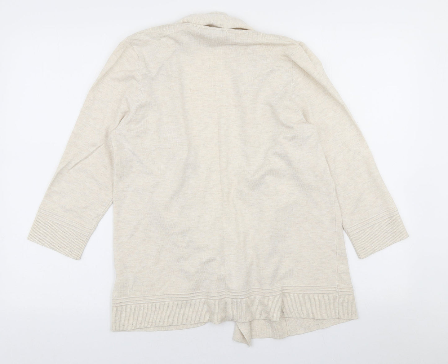 Womens UK Size 14 Marks and Spencer Beige Cardigan Jumper
