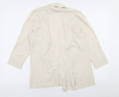 Womens UK Size 14 Marks and Spencer Beige Cardigan Jumper