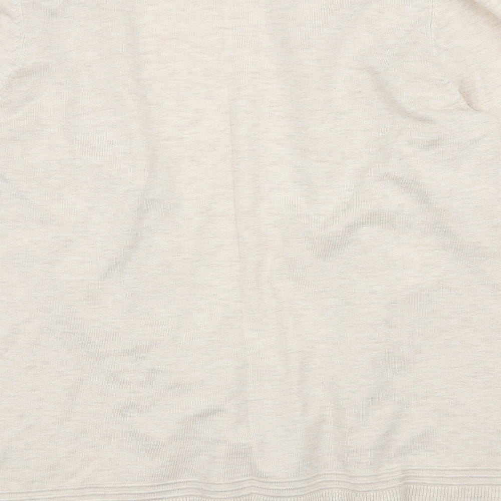Womens UK Size 14 Marks and Spencer Beige Cardigan Jumper