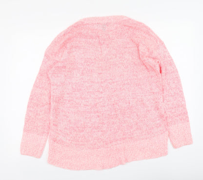 Womens UK Size M New Look Pink Pullover Jumper