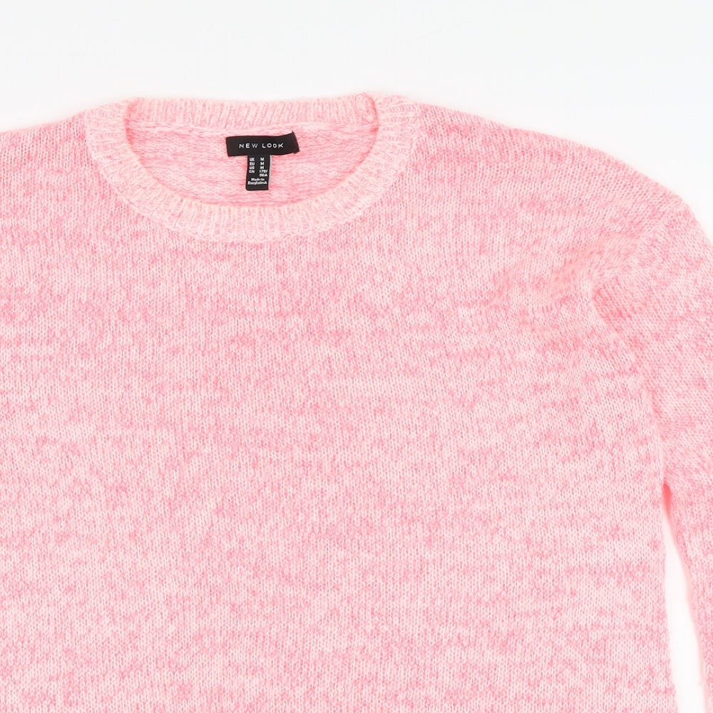 Womens UK Size M New Look Pink Pullover Jumper