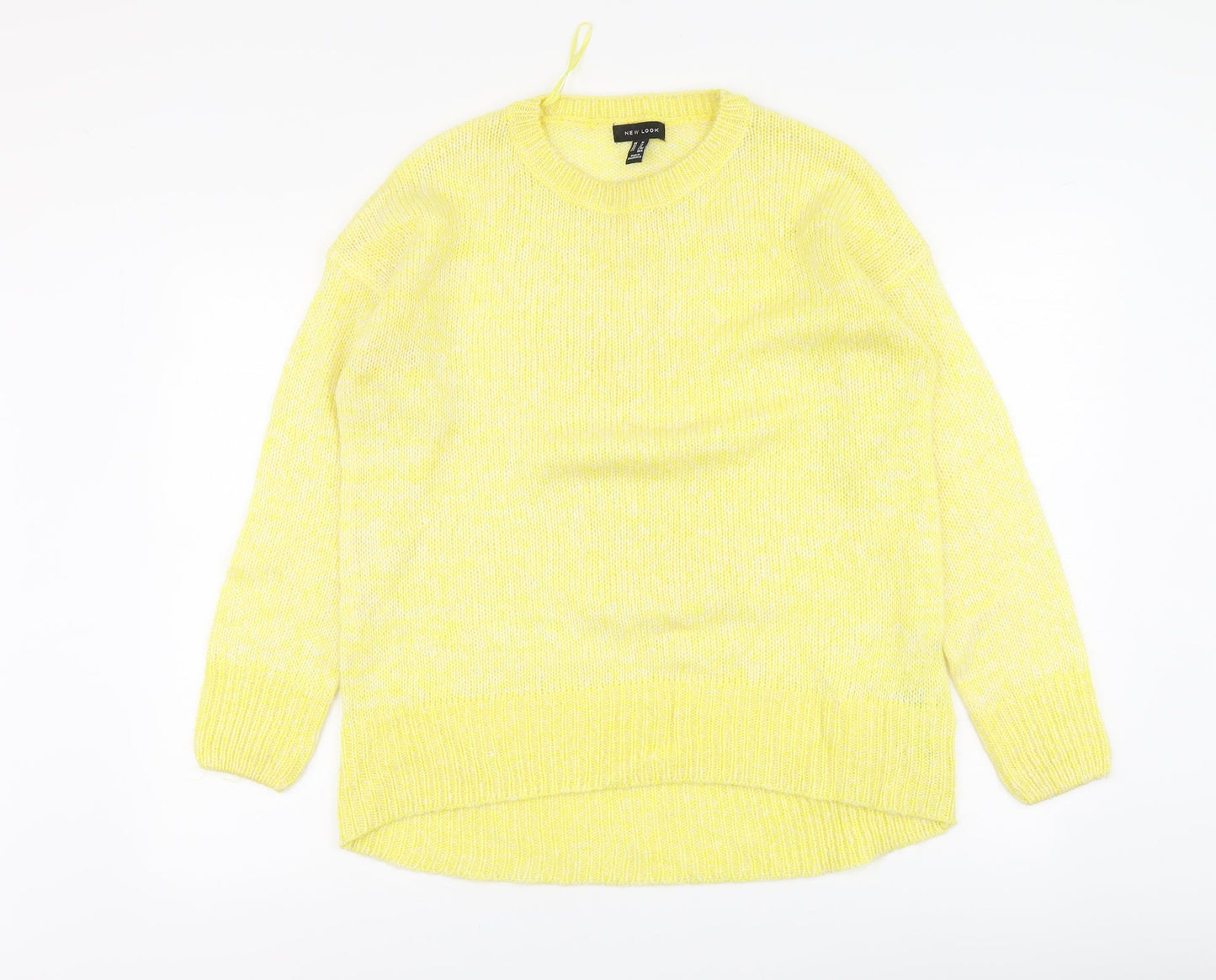 Womens UK Size M New Look Yellow Pullover Jumper