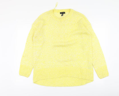 Womens UK Size M New Look Yellow Pullover Jumper