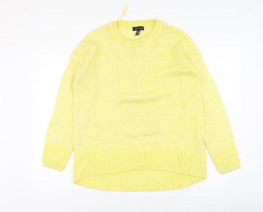 Womens UK Size M New Look Yellow Pullover Jumper