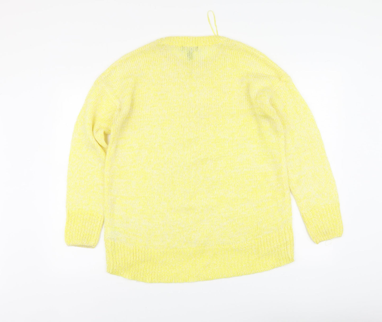 Womens UK Size M New Look Yellow Pullover Jumper