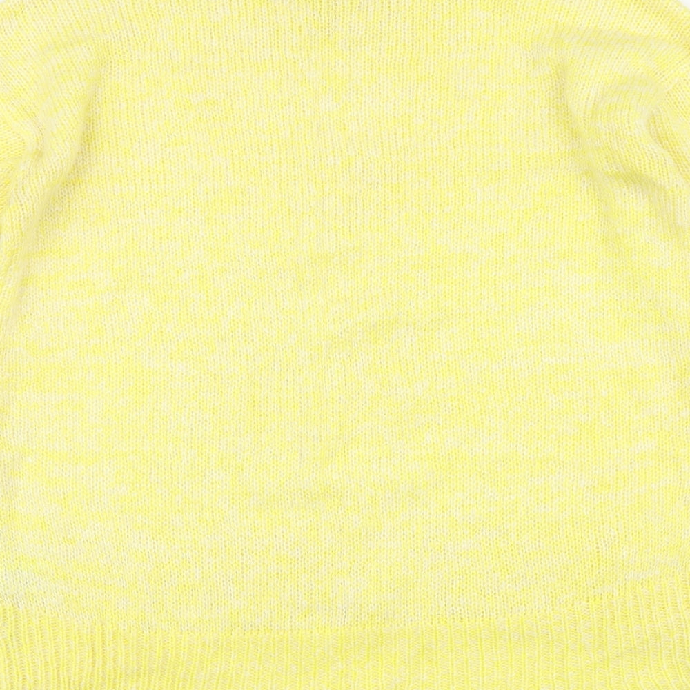 Womens UK Size M New Look Yellow Pullover Jumper