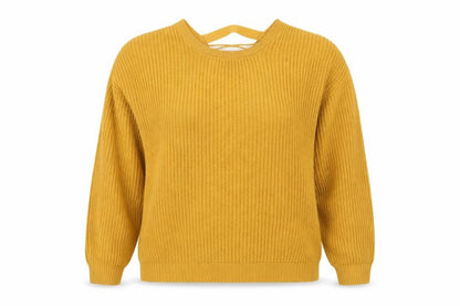 Womens UK Size M New Look Yellow Pullover Jumper