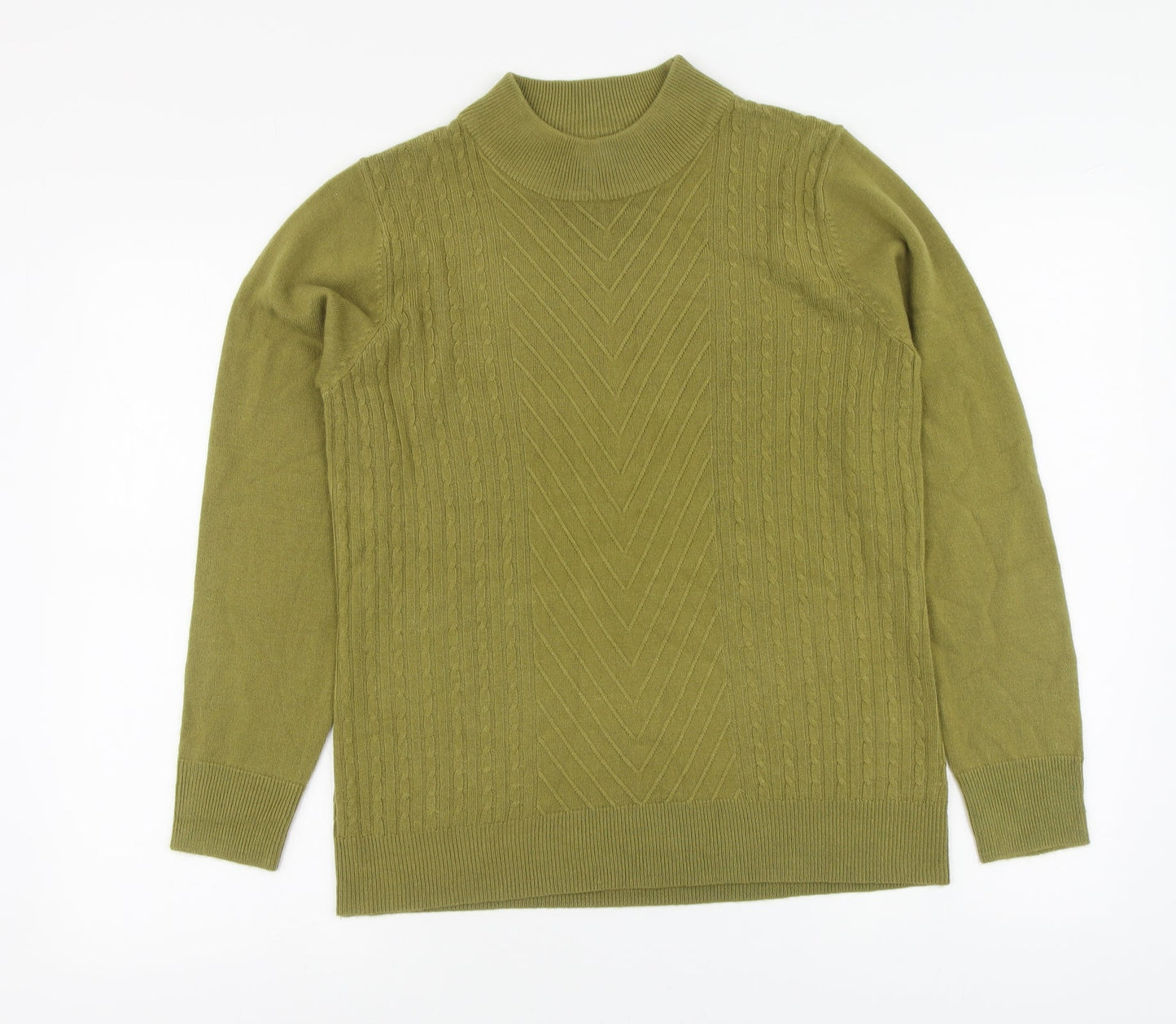 Womens UK Size S Mudflower Green Pullover Jumper