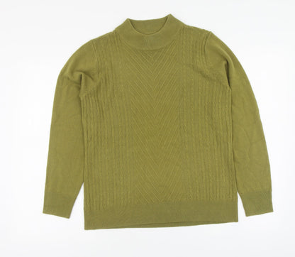 Womens UK Size S Mudflower Green Pullover Jumper
