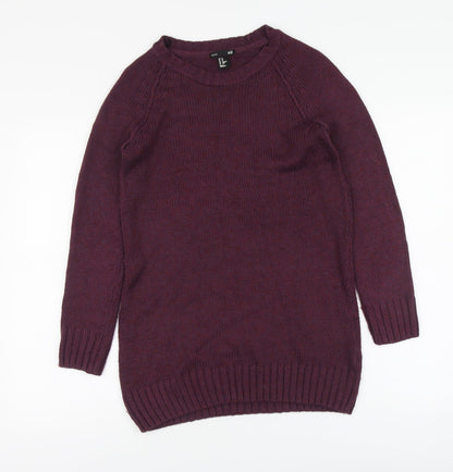 Womens UK Size XS H&M Purple Pullover Jumper