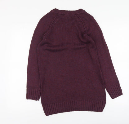 Womens UK Size XS H&M Purple Pullover Jumper