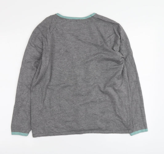 Womens UK Size 16 Bonmarché Grey Pullover Jumper
