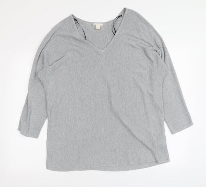 Womens UK Size M H&M Grey Pullover Jumper