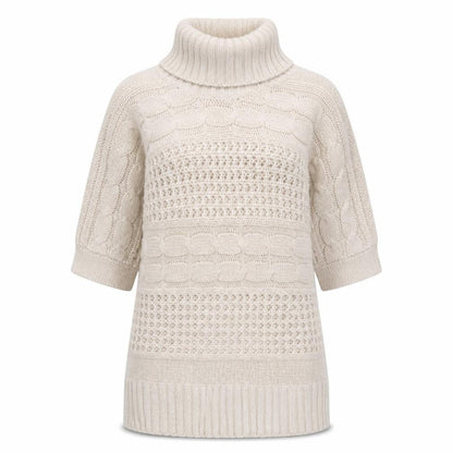 Bonmarché Womens Beige Roll Neck Acrylic Pullover Jumper Size L