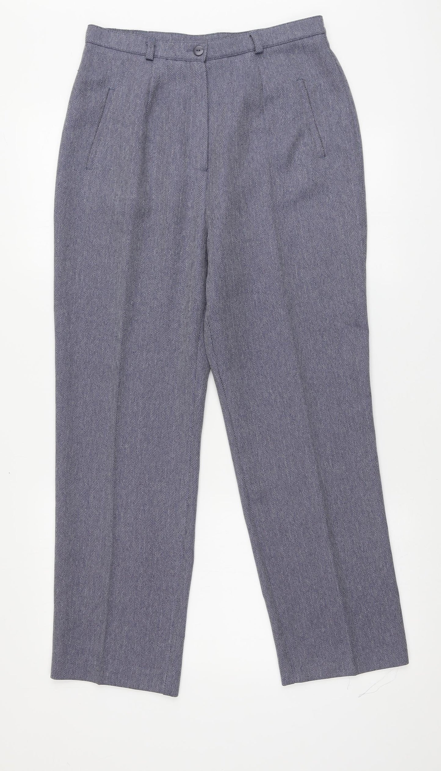 Womens UK Size 12 Berkertex Regular Fit  Blue Trousers