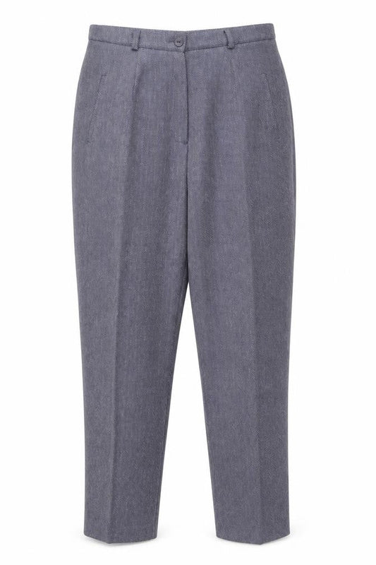Womens UK Size 12 Berkertex Regular Fit  Blue Trousers