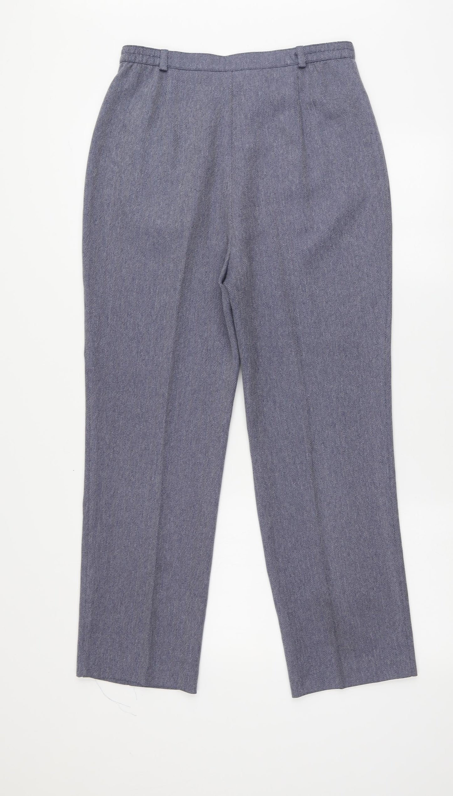 Womens UK Size 12 Berkertex Regular Fit  Blue Trousers