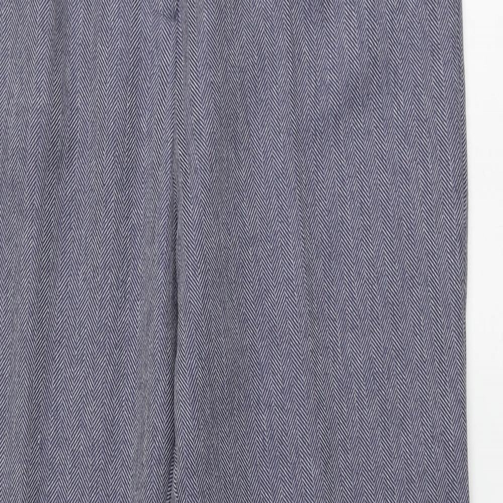 Womens UK Size 12 Berkertex Regular Fit  Blue Trousers