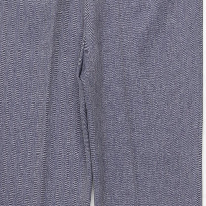 Womens UK Size 12 Berkertex Regular Fit  Blue Trousers