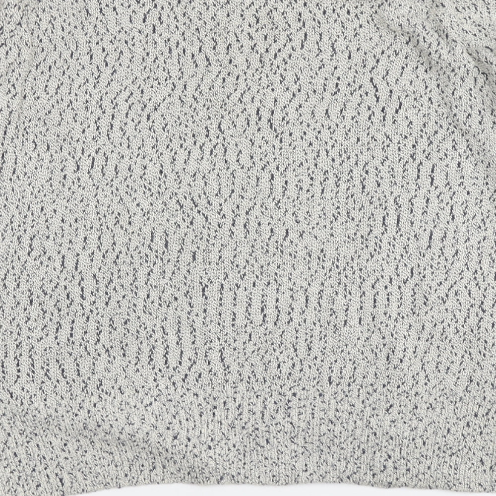 Light before Dark Womens Grey Round Neck Cotton Pullover Jumper Size XS