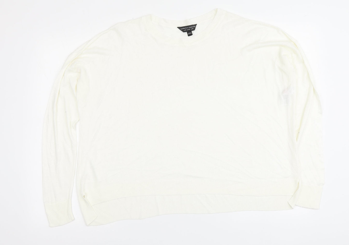Womens UK Size 12 Dorothy Perkins Ivory Pullover Jumper