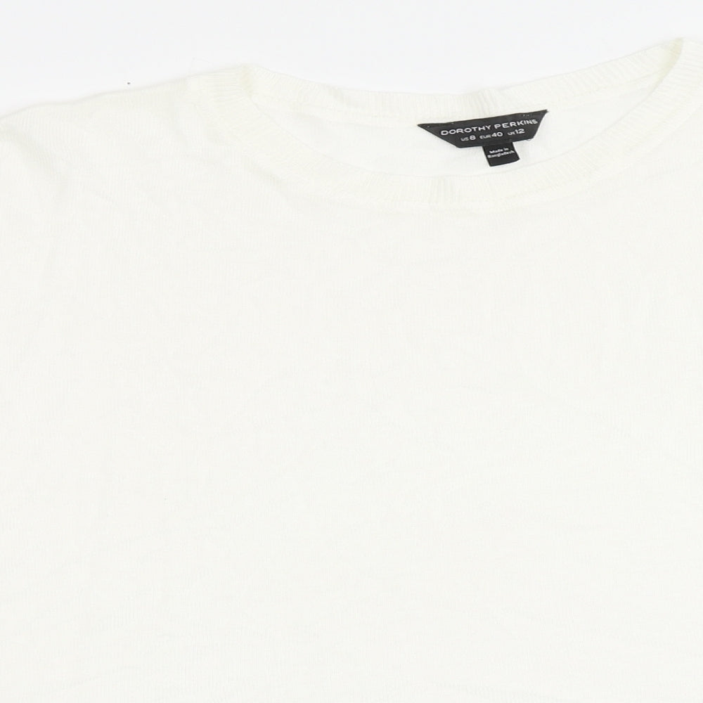 Womens UK Size 12 Dorothy Perkins Ivory Pullover Jumper