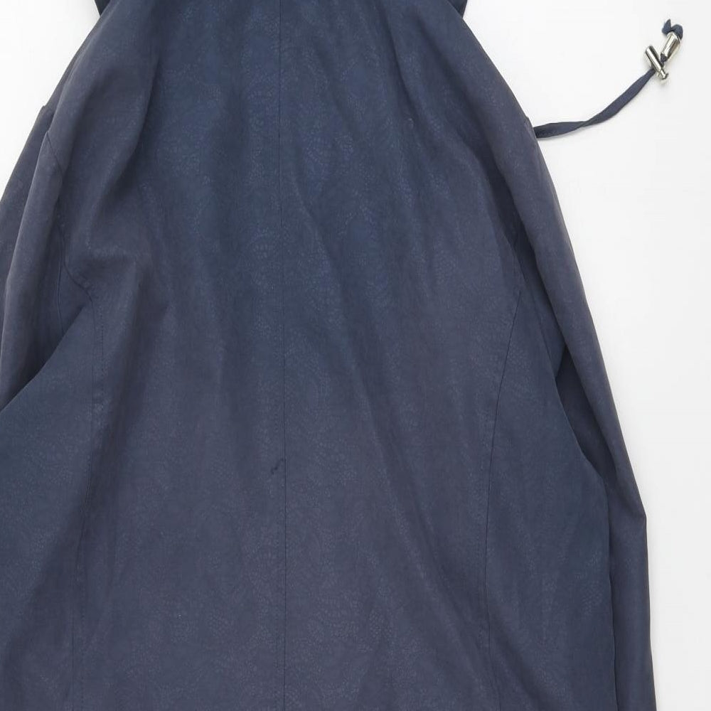 First avenue Womens Blue Geometric Jacket Size 14